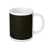 Stylish Solid Black and White Coffee Mug product type